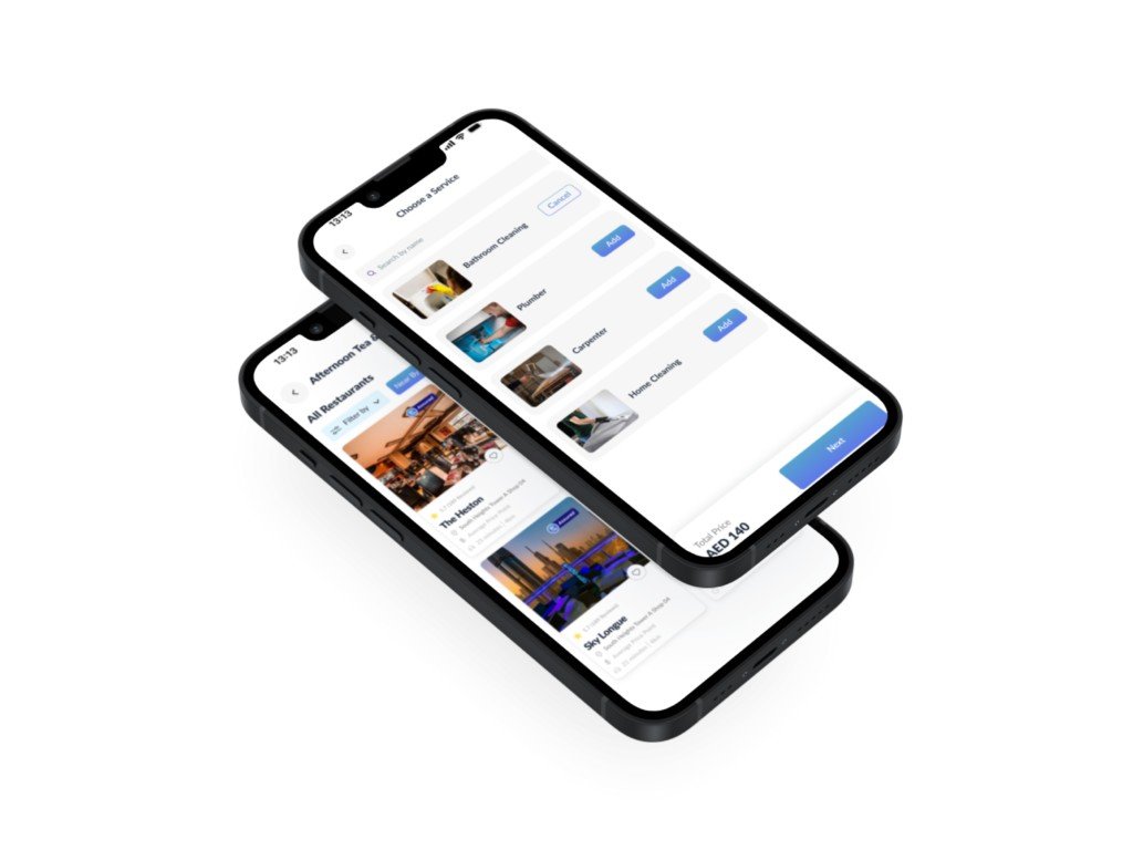 AL HUB app screens